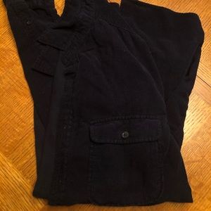 H&M Corduroy Navy Dress Shirt